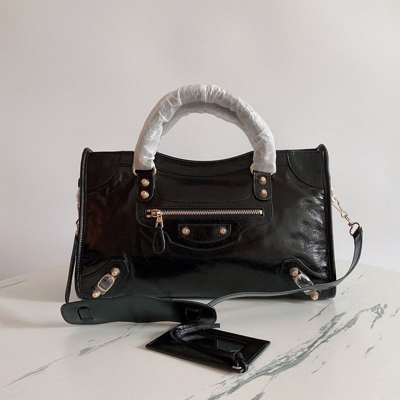 21-22AW Balenciaga Classic City Bag Replica Black bab80918