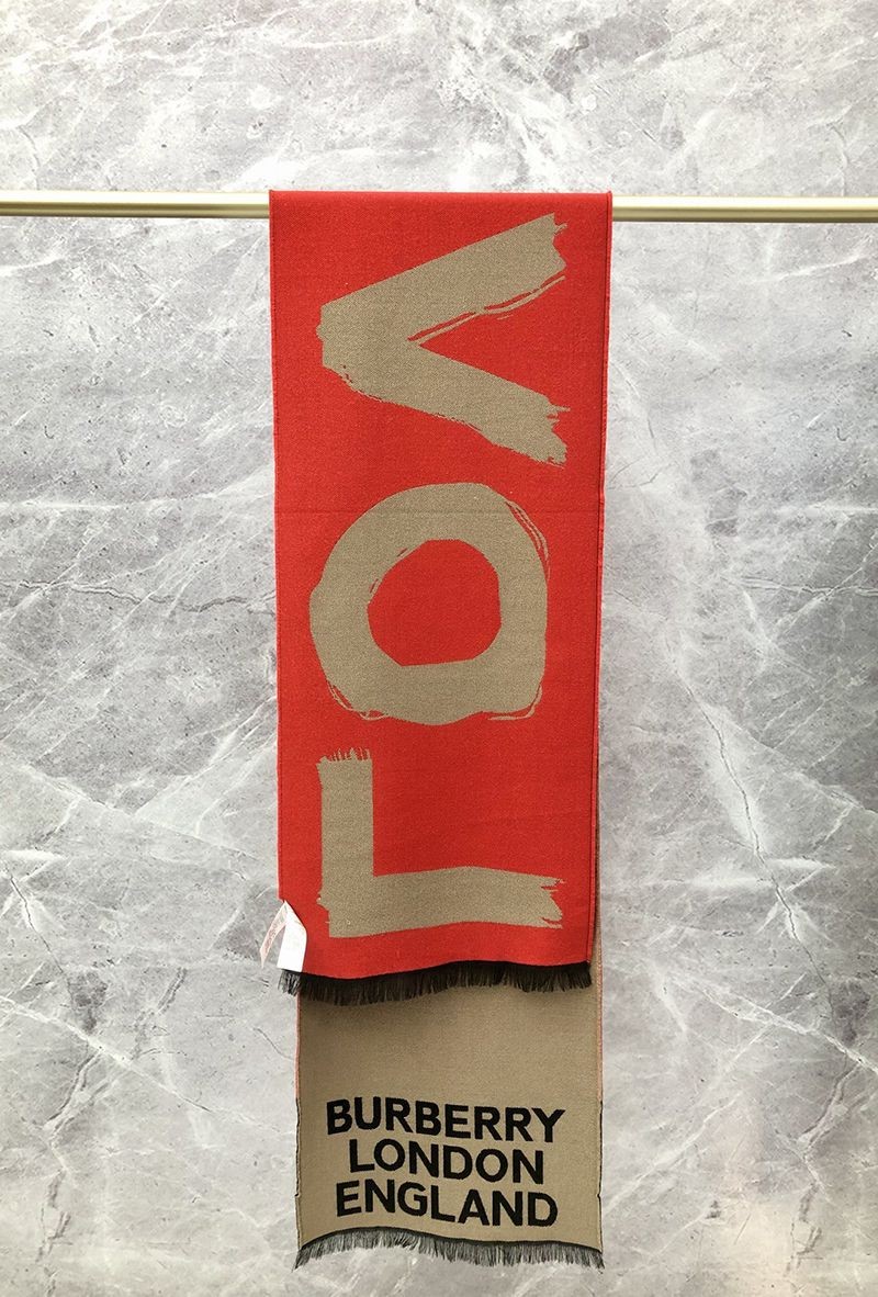 Burberry Replica Reversible Logo Jacquard Cashmere Scarf Bab82283 - Sold Out