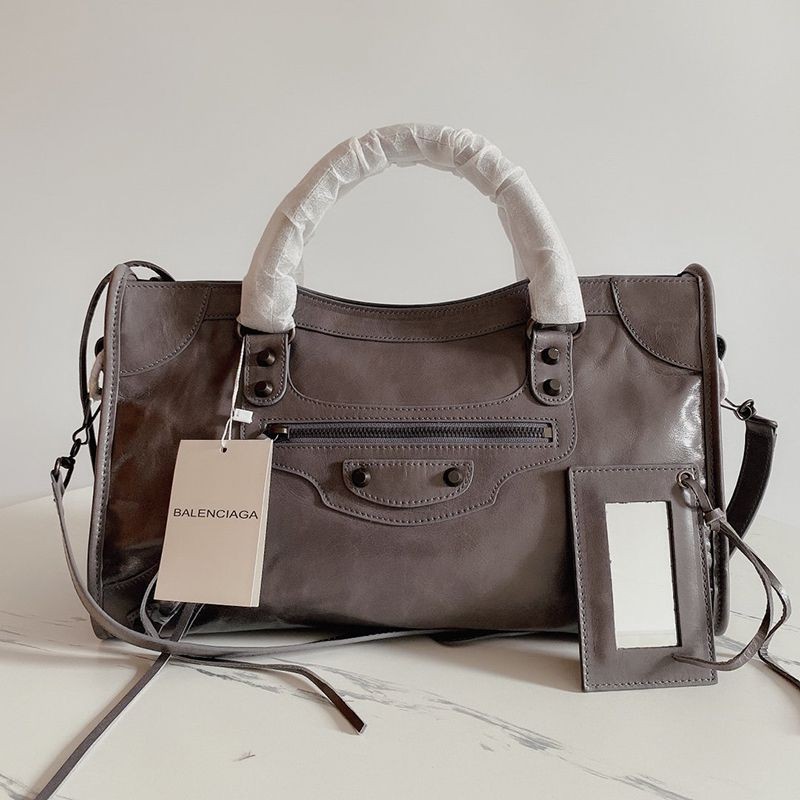 Eye-catching color Balenciaga Classic City Bag Replica Brown baa36464