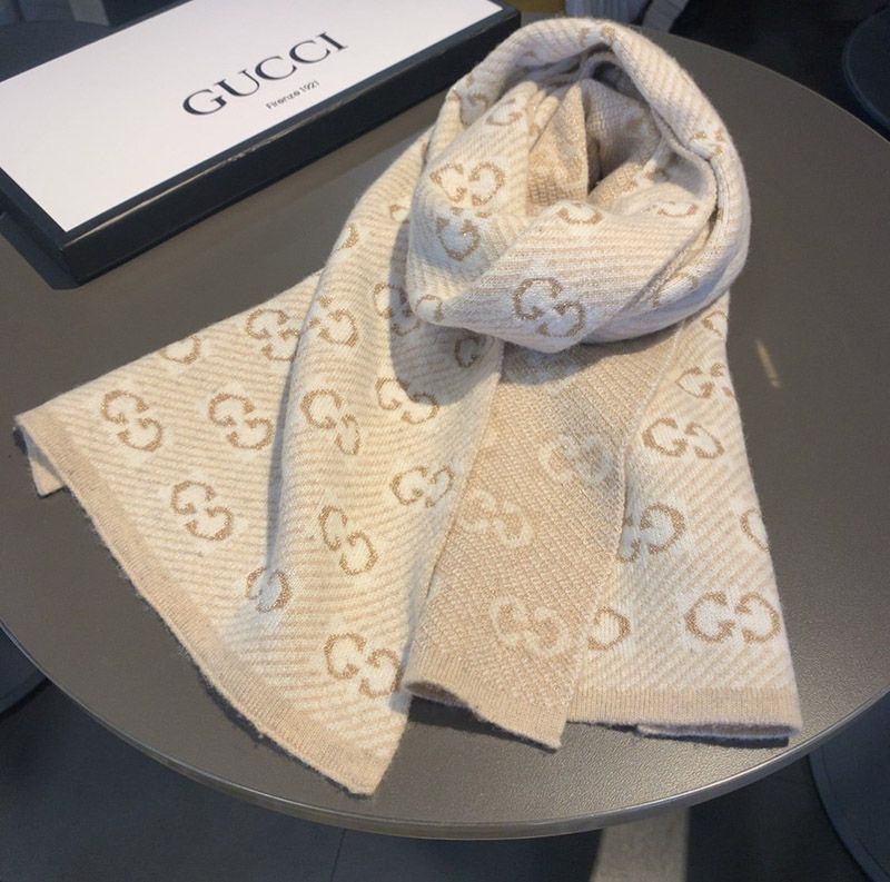 Free shipping Gucci GG Jacquard Replica Wool Scarf gul22501 Free shipping Gucci GG Jacquard Replica Wool Scarf gul22501