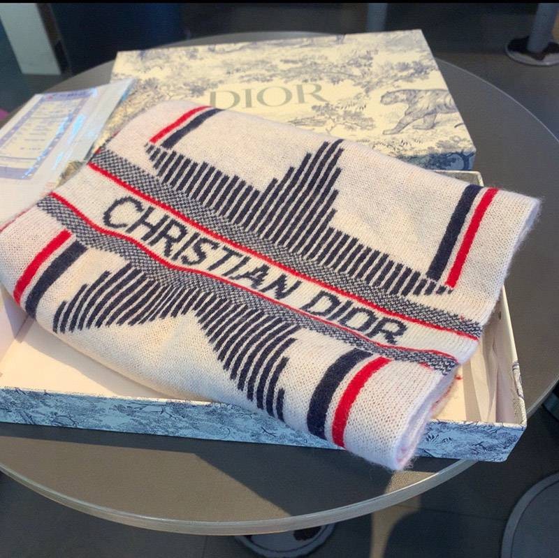 Warm? Dior knit scarf copy grade N star quilt [tracking included] ded94996