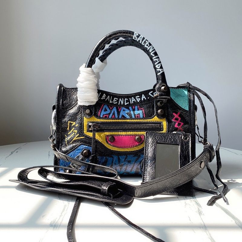 Balenciaga Replica Graffiti Classic Mini City XS bab78440