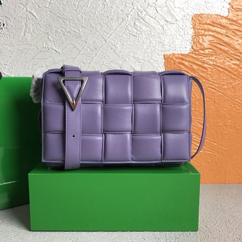 No. 1 in cumulative total sales! Fake Bottega Veneta Padded Cassette Shoulder Bag Lavender 591970VCQR15130