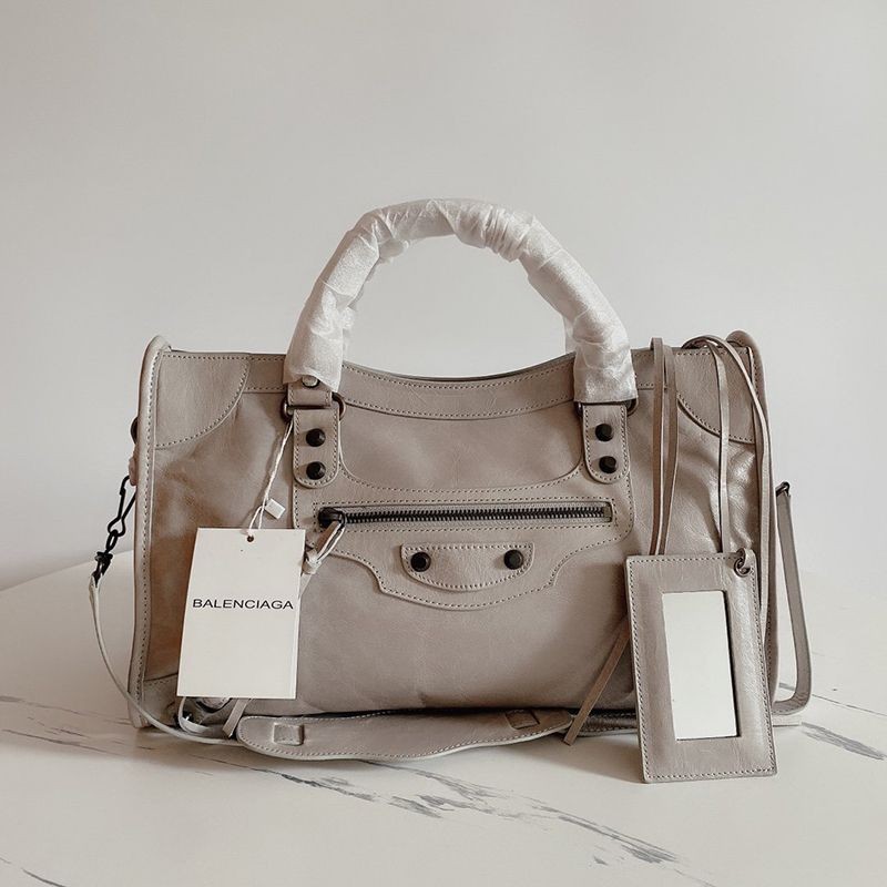 [Immediate delivery] Balenciaga Classic City Bag Replica Grey baq91083