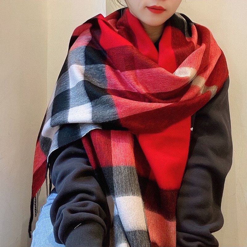 No.1 Popular Burberry Classic Cashmere Check Scarf Replica Baz21443