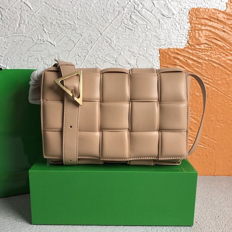 Hard to find fake Bottega Veneta Padded Cassette shoulder bag, almond 591970VCQR12700