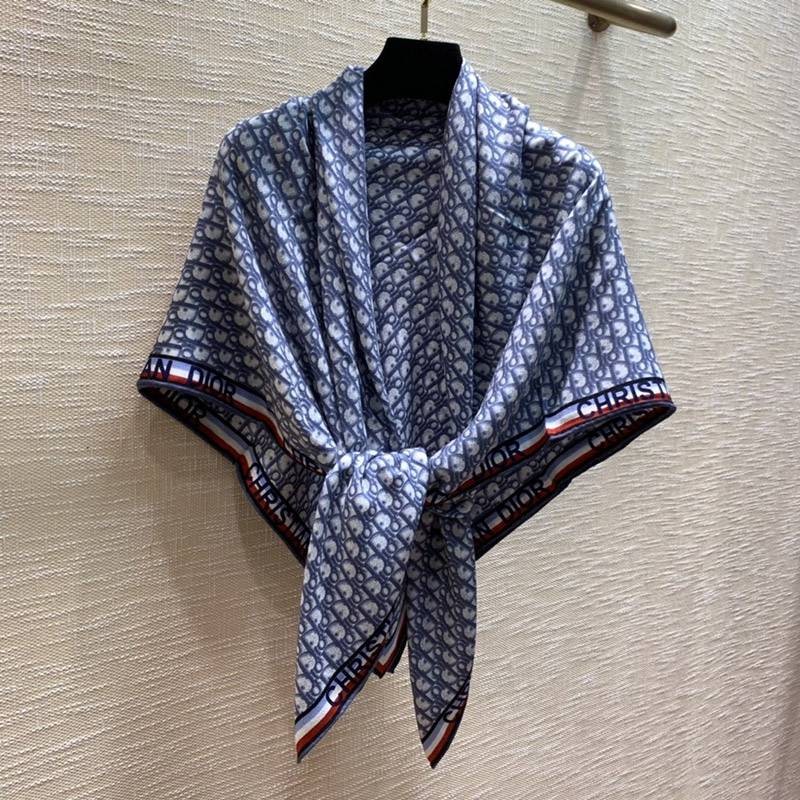 Stylish? Dior scarf replica shawl silk/wool deo04762