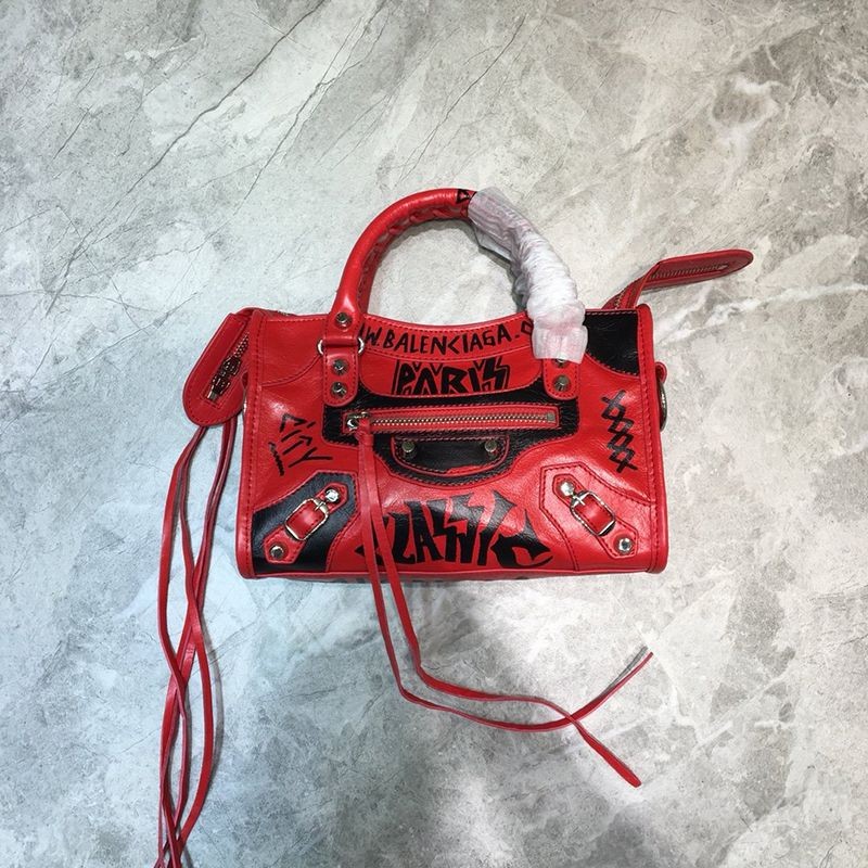 Balenciaga City XS Replica Handbag Graffiti Classic bai01615
