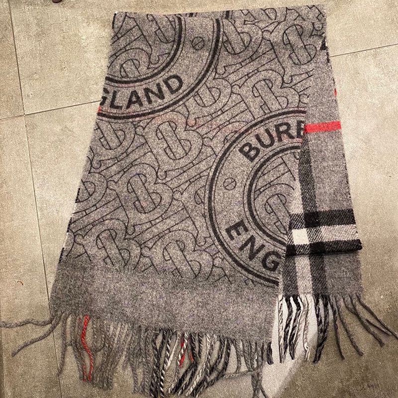 New Burberry Sale Reversible Check and Monogram Cashmere Scarf Bal83412 New Burberry Sale Reversible Check and Monogram Cashmere Scarf Bal83412