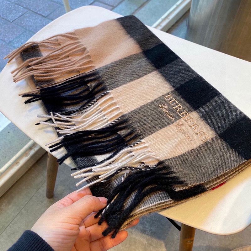 21-22AW Burberry Classic Cashmere Check Scarf Replica Bar99318