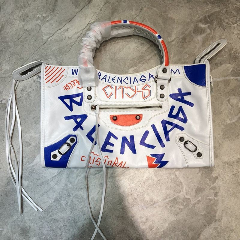 ★Tax/Shipping included★Balenciaga City M Handbag Copy Graffiti Classic bar66541