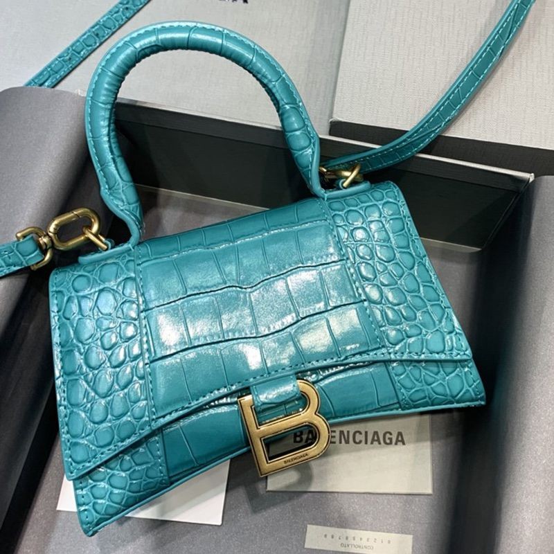☆Super popular☆Balenciaga copy crocodile embossed HOURGLASS handle bag baf58980