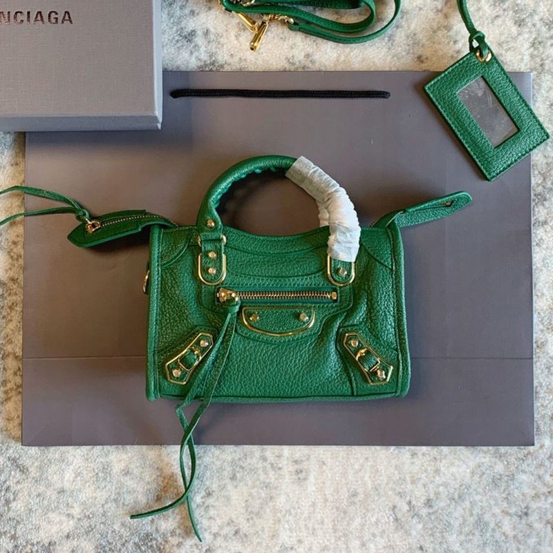 New on sale Balenciaga Neoclassic City replica mini bag green bad26923