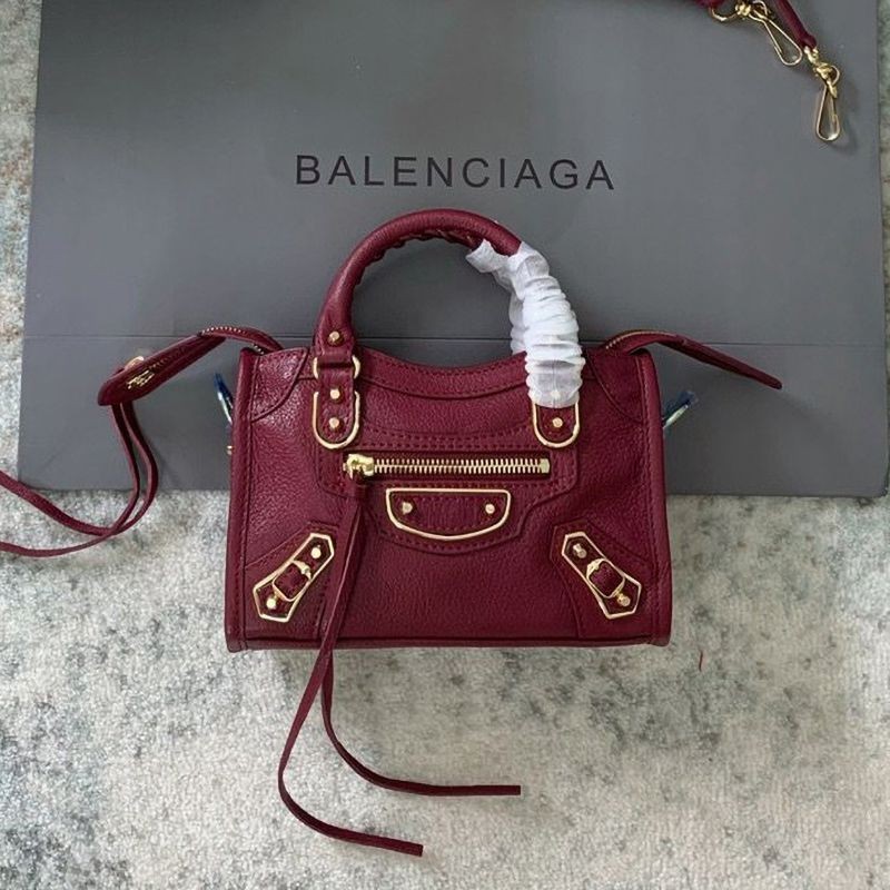 Rare color Balenciaga Neoclassic City replica mini bag red bac70710