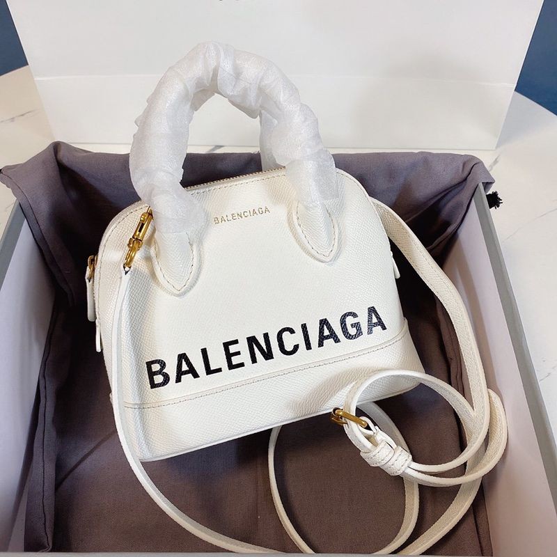 21-22AW Balenciaga Ville Top Handle XS Handbag White bae90294