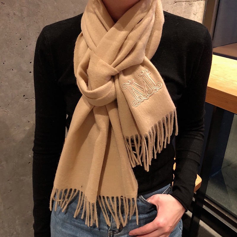 ★Popular in Japan! Max Mara scarf replica stole alpaca camel mad83054