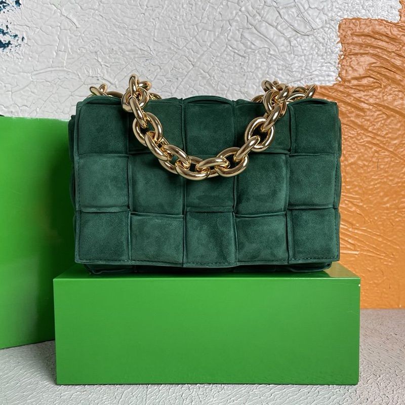 Rare color Bottega Veneta The Chain Cassette replica suede crossbody bag bol31665