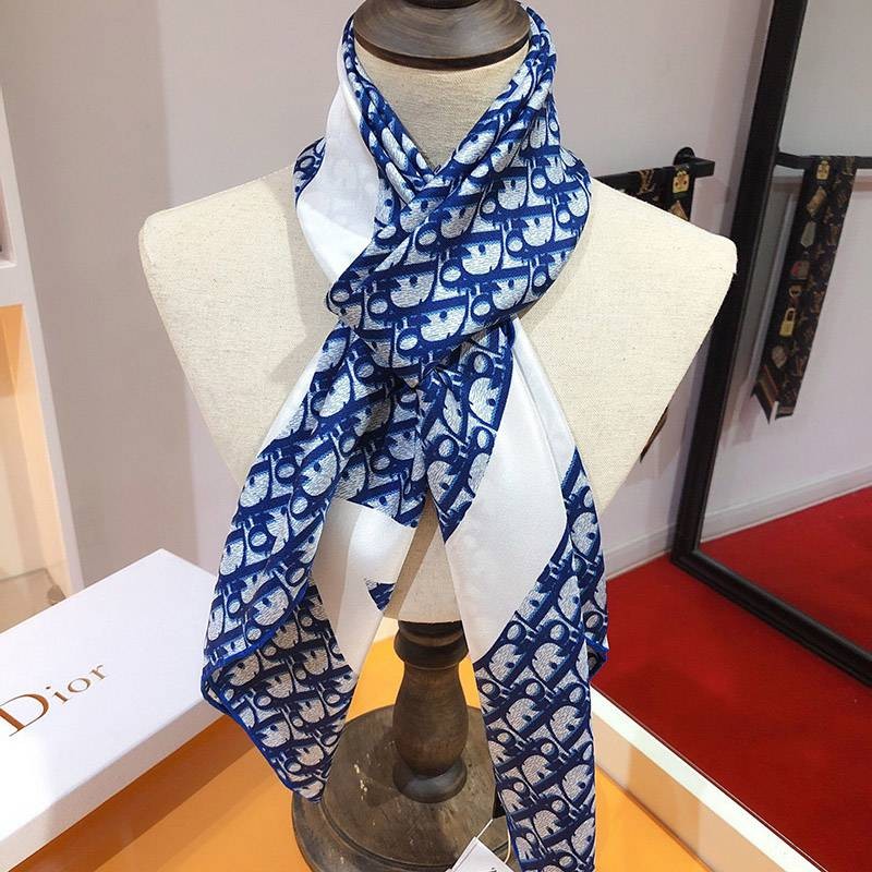 Perfect gift? Dior scarf fake shawl 100% silk deo84114
