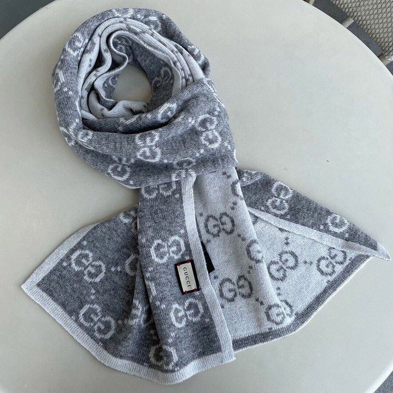 [Not available in Japan] Gucci GG Jacquard Replica Wool Scarf gub34637