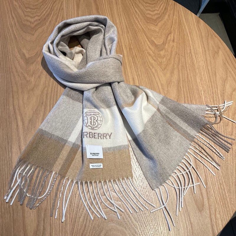 21AW New Burberry Classic Cashmere Check Scarf Replica Baf59708