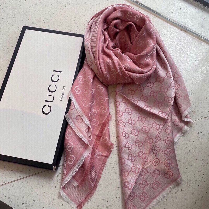 ★Popular in Japan!! Gucci★GG wool lame jacquard scarf/muffler guc09553 ★Popular in Japan!! Gucci★GG wool lame jacquard scarf/muffler guc09553
