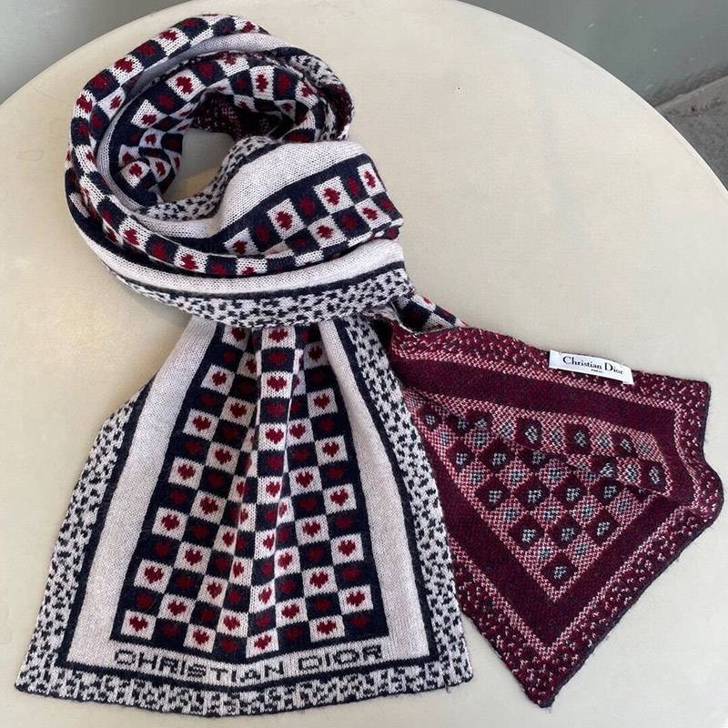 21AW New Dior Scarf Copy ★Featured in Very★ Virgin Wool Stole deq48197
