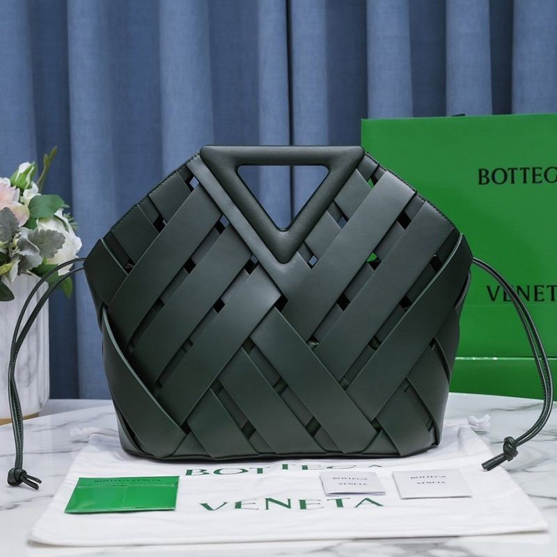Popularity rising Bottega Veneta Point Copy Top Handle Basket Medium Bag ★ Rain Tree 658697V0EO13035