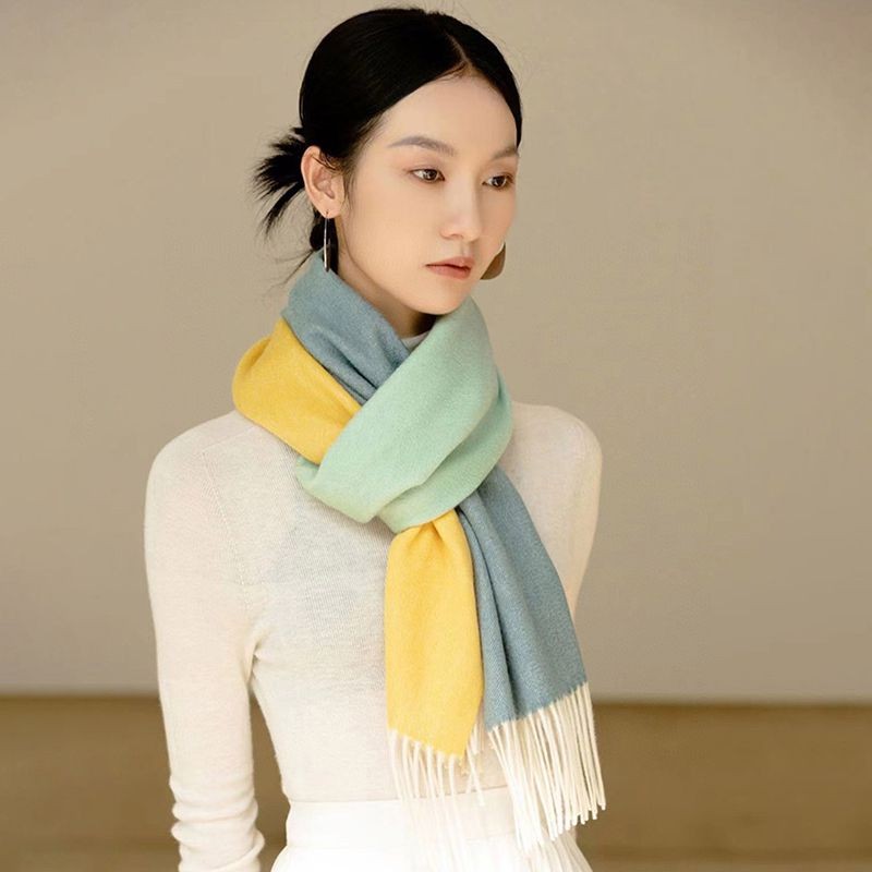 Very popular!! New color Loewe fake striped scarf (cashmere) loa43723