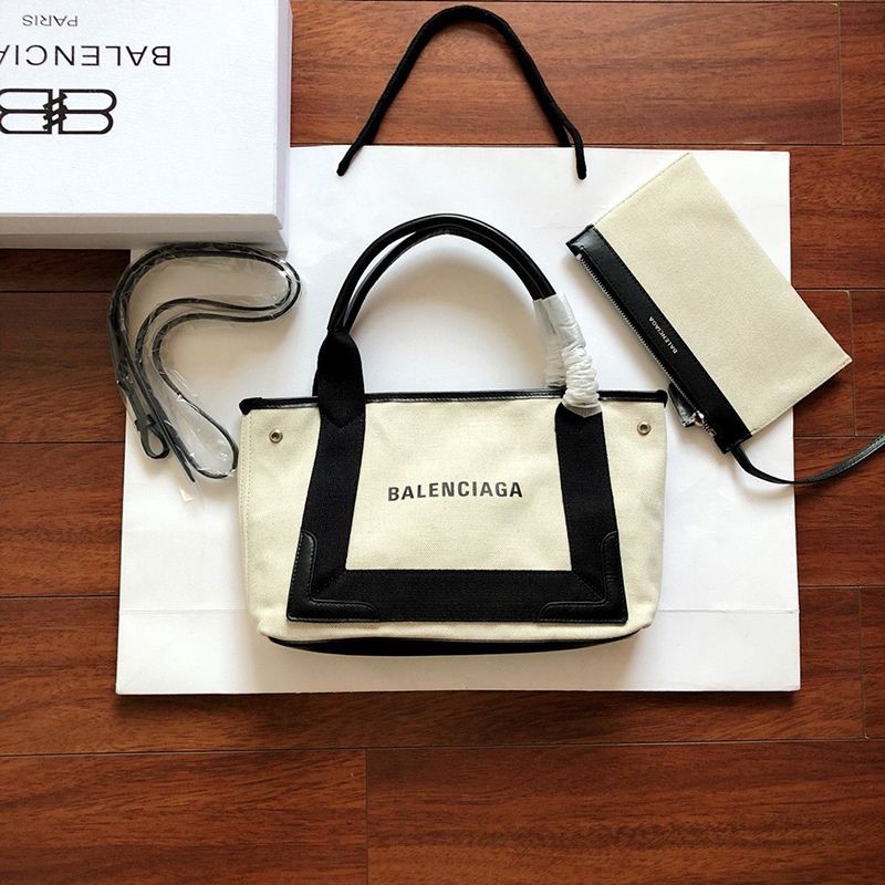 Balenciaga Navy Cabas XS 2WAY Tote Black 3903462HH3N9260