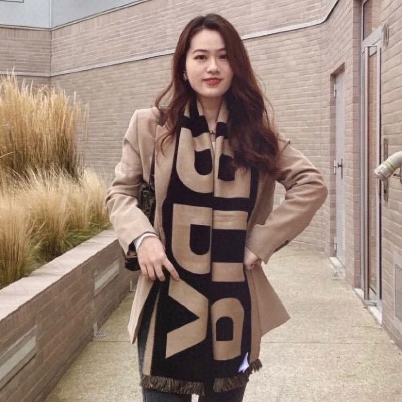 Cute Burberry Reversible Logo Jacquard Cashmere Scarf Replica Bav20041