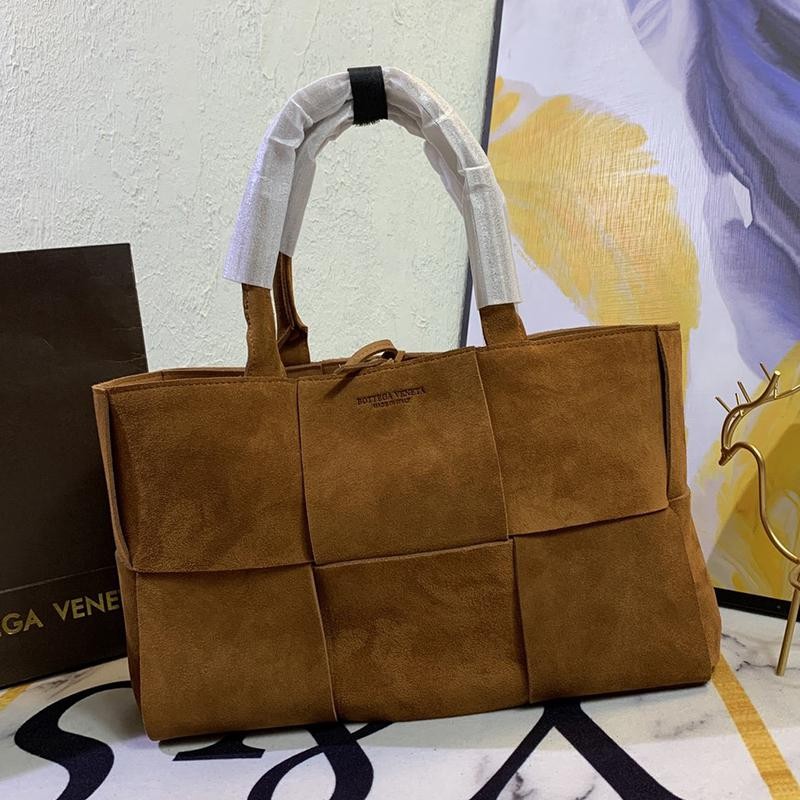 Free shipping Bottega Veneta Zaarco Tote Replica Tan Calf Leather boh60050