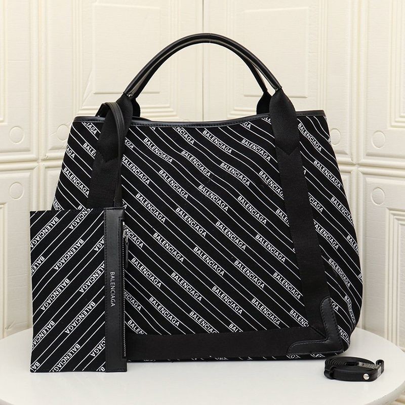 Eye-catching color Balenciaga tote bag replica/NAVY CABAS M Navy Cabas baz93979