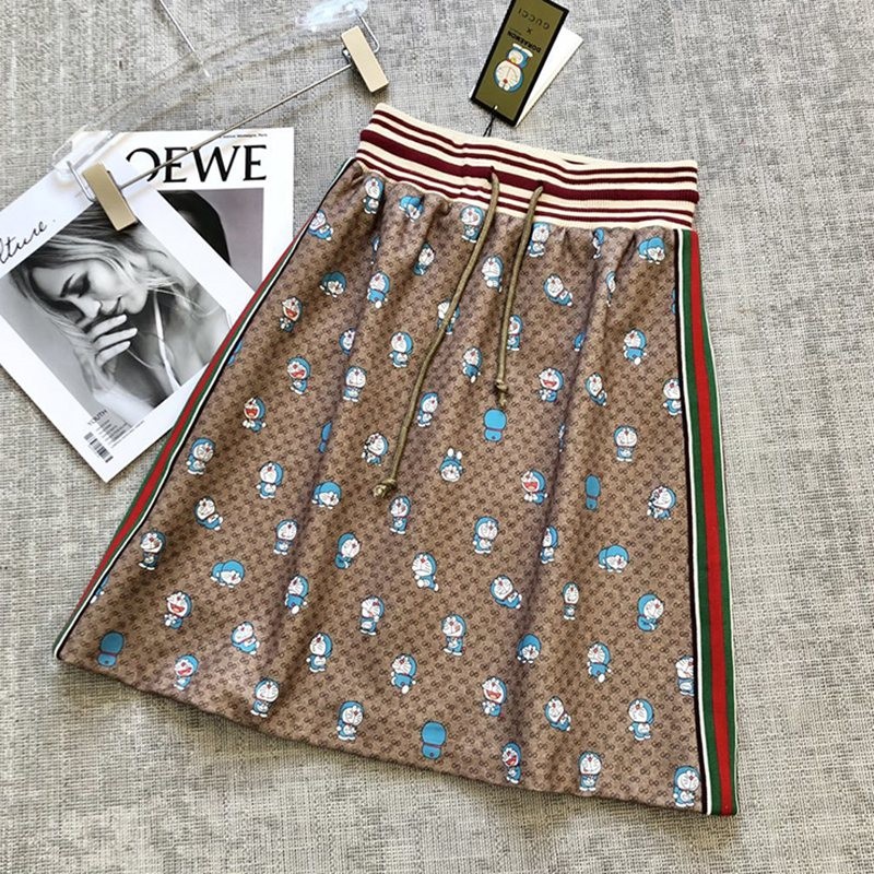 Free shipping DORAEMON x Gucci technical jersey replica skirt gud51668