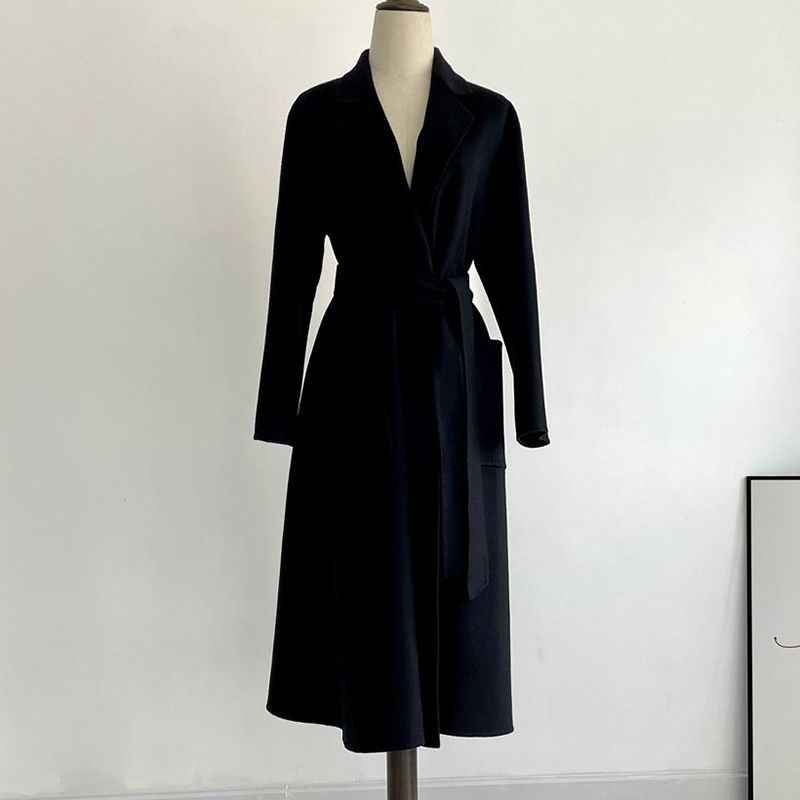 Not available in Japan Max Mara Replica Ludmila Cashmere Coat Black mac23514 Not available in Japan Max Mara Replica Ludmila Cashmere Coat Black mac23514