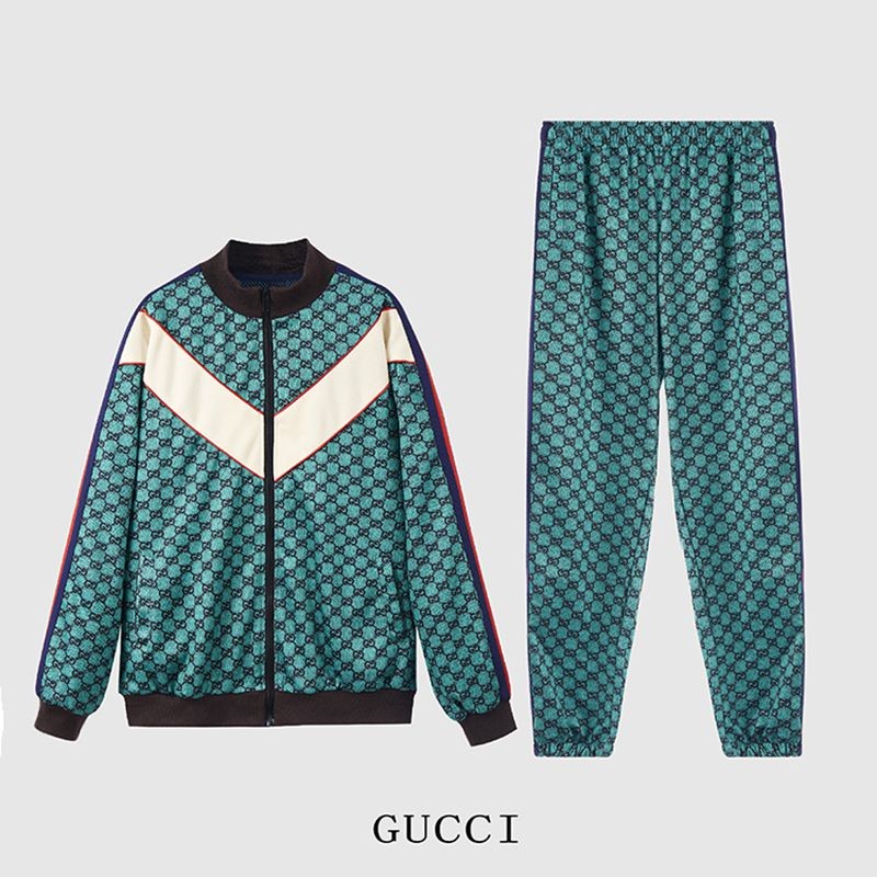 Sure to sell out: Gucci tracksuit replica [top and bottom set] GG jacquard cotton guw42327