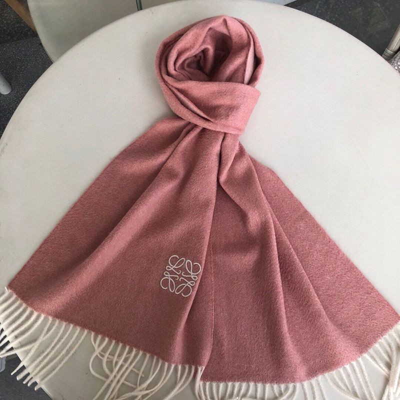 Hard to find Loewe Bicolor Scarf Replica (Wool & Cashmere) loe79407