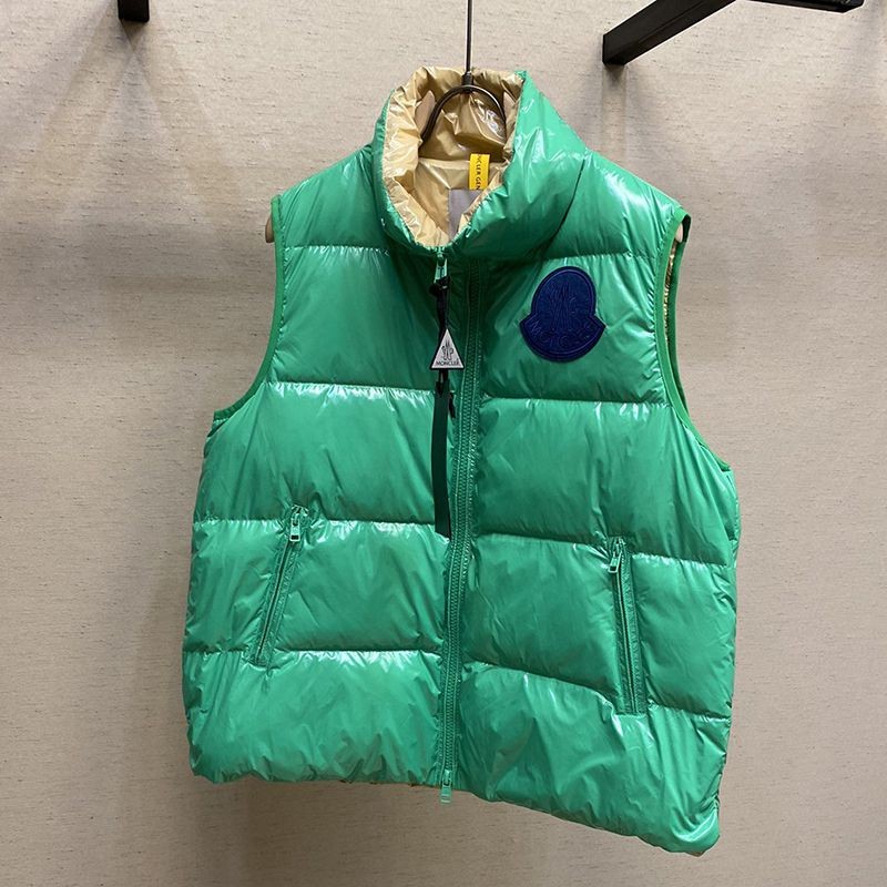 21-22AW Moncler Down Vest Replica Green mor25422