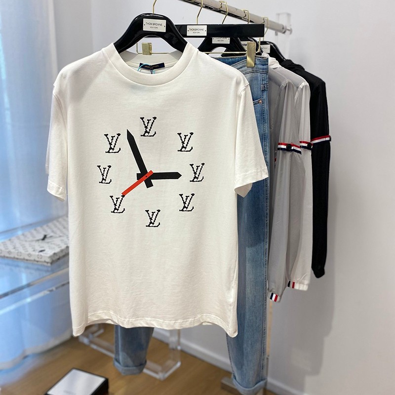 No. 1 in cumulative total sales! [Louis Vuitton T-shirt copy] Printed cotton T-shirt vus86992