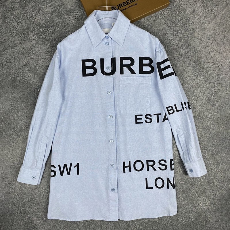 Burberry Oxford Oversized Shirt in Eye-catching Colors - Replica Baq66785