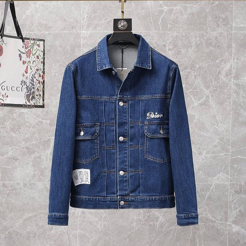 Free shipping Dior ★ SALE! Copy textured casual denim jacket deb04413