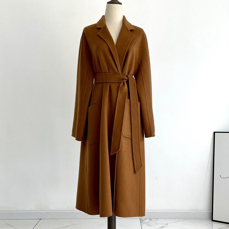 Extremely popular: Max Mara replica Ludmila cashmere coat brown mak49670 Extremely popular: Max Mara replica Ludmila cashmere coat brown mak49670