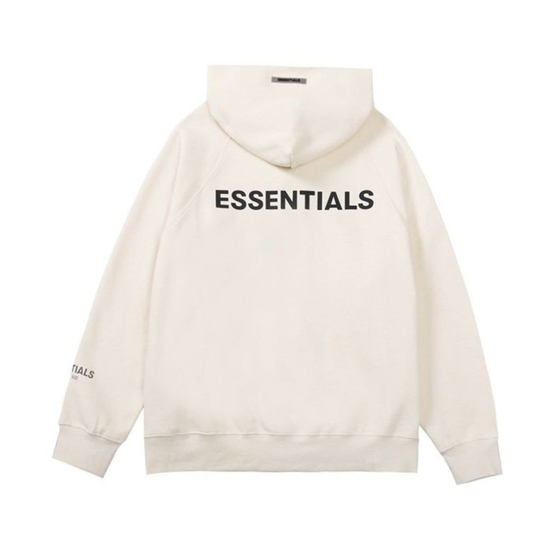 Free shipping Fear of God Essentials fake hoodie beige fiq14896
