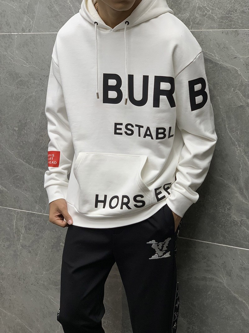 Burberry Oversized Logo Print Hoodie Replica Bap04264 - Popular all over the world