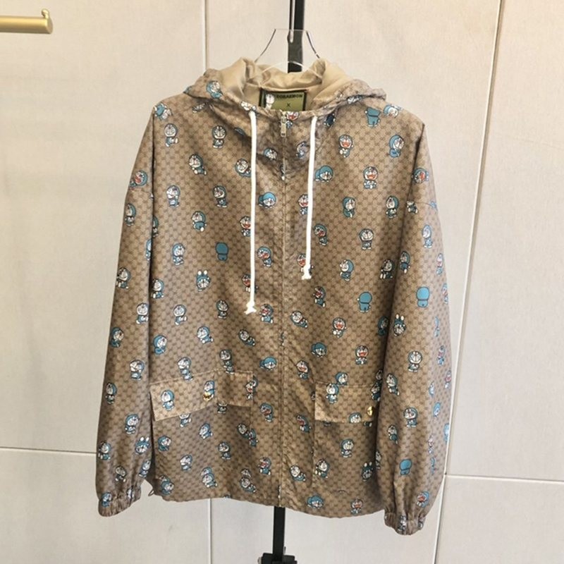 Very popular!! New color DORAEMON x Gucci collaboration ★ Nylon GG jacket copy guu79217