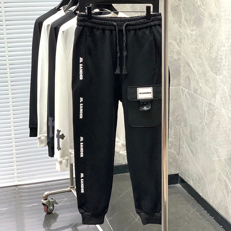 Best Price Guarantee Jil Sander Pants Imitation Monogram Cotton Sweatpants Jiv19448