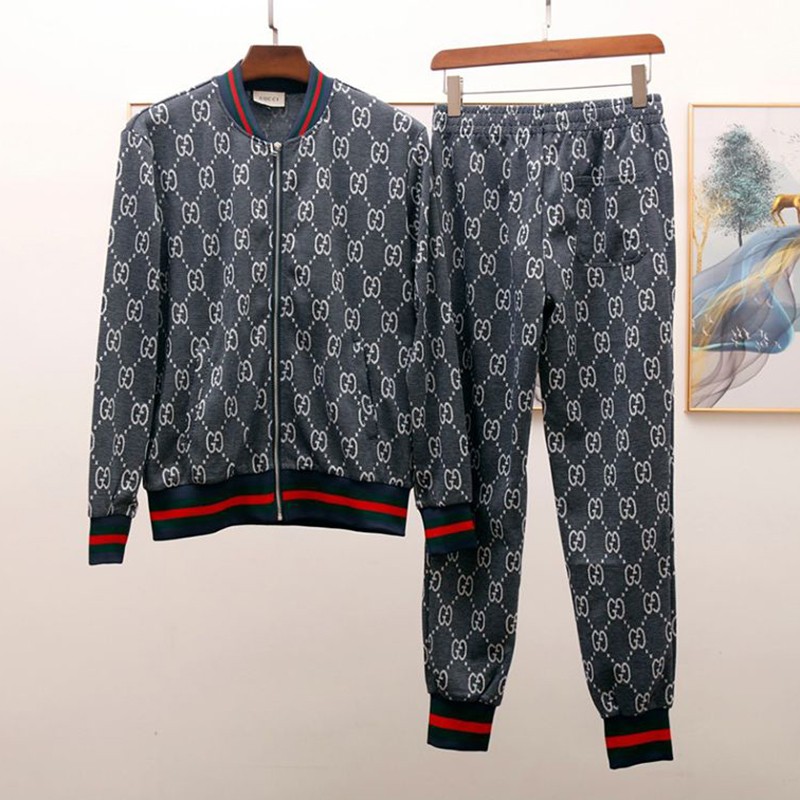 The rapidly growing popularity of Gucci tracksuit replicas [top and bottom set] GG jacquard cotton gua14567