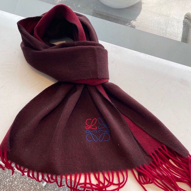 [Not available in Japan] Loewe Bicolor Scarf Replica (Wool & Cashmere) loc68186