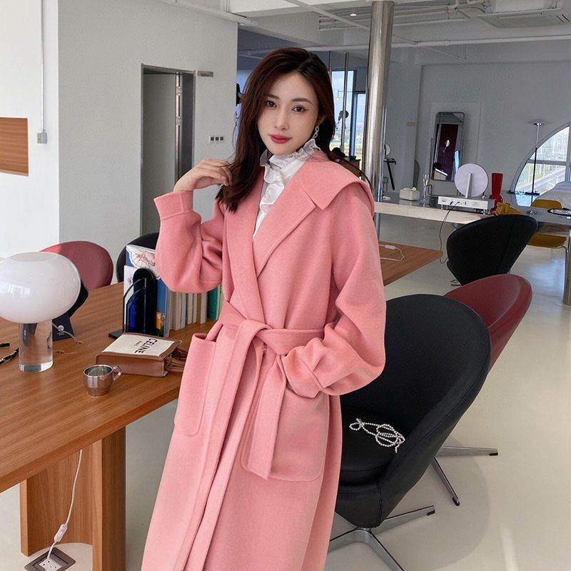 Very popular!! New color Max Mara cashmere coat replica pink map59454 Very popular!! New color Max Mara cashmere coat replica pink map59454