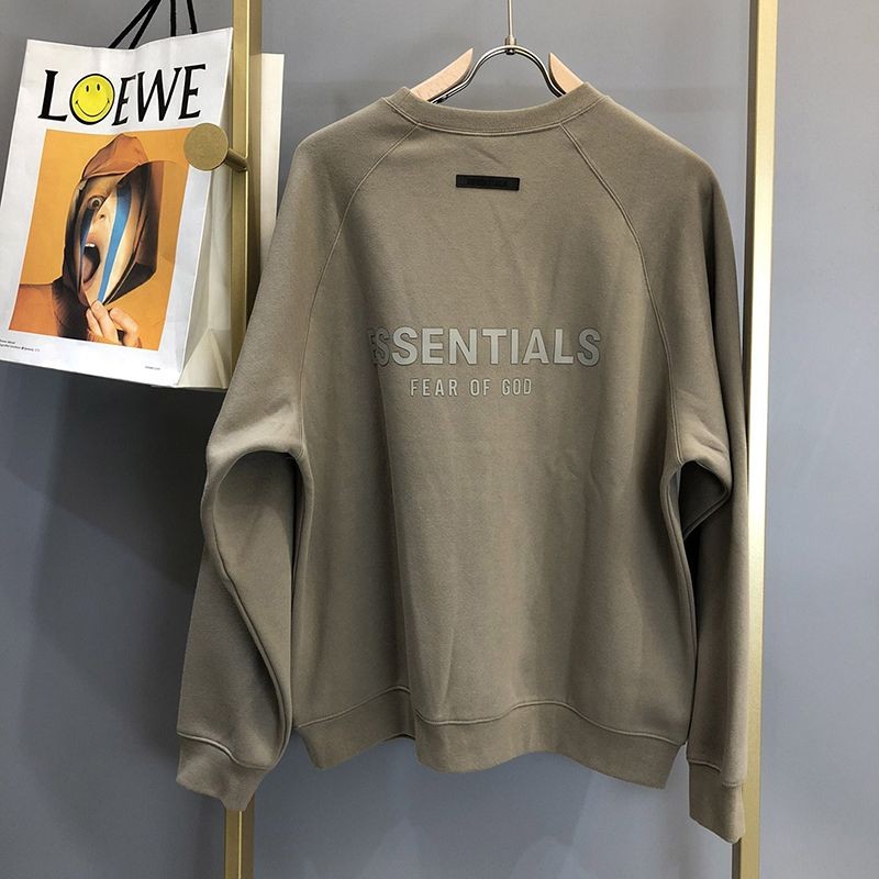Popular Fear of God ESSENTIALS fake sweatshirt in 2 colors fik49587