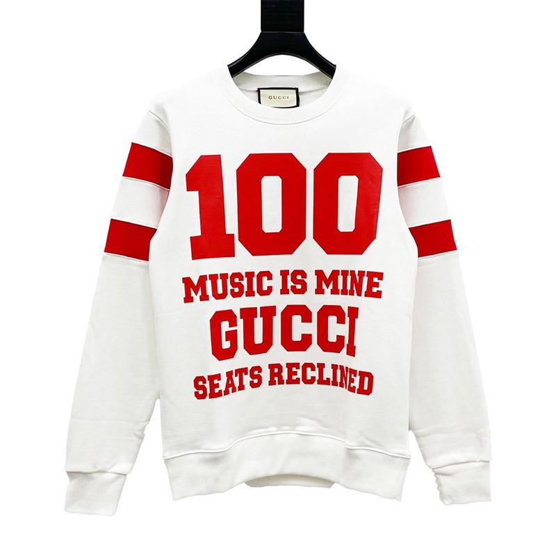 [Not available in Japan] [100th Anniversary] Gucci ◇ Cotton Sweatshirt Fake Shirt gux63037